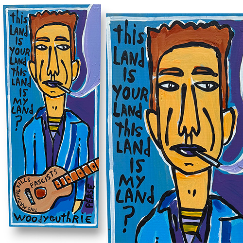 Ken Pease 9x22 Woody Guthrie WP6255